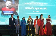 Nguyen Quang Hai se lleva el Balón de Oro de Vietnam 2018