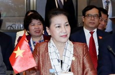 Presidenta parlamentaria de Vietnam finaliza su participación en APPF-27 en Camboya