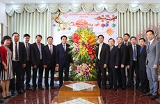 Autoridades de Hanoi visitan Iglesia Evangélica de Vietnam (Norte) con motivo del Tet