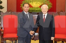 Aboga máximo dirigente de Vietnam por fomento de cooperación en seguridad pública con Laos 