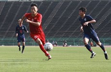 Equipo sub22 de fútbol de Vietnam entra en semifinales del campeonato regional
