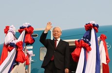 Máximo dirigente vietnamita Nguyen Phu Trong inicia visitas a Laos y Cambodia