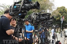 Cubren unos tres mil periodistas extranjeros Cumbre EE.UU.– RPDC en Vietnam