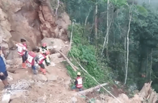 Decenas de personas enterradas tras derrumbe en una mina de Indonesia