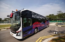 Presentan en Singapur primer autocar eléctrico no tripulado en el mundo 