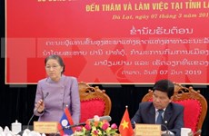 Aboga líder parlamentaria de Laos por fortalecer la cooperación entre su país y Vietnam