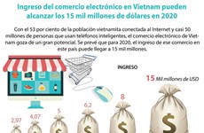 Aportará el comercio electrónico 15 mil millones de dólares a economía de Vietnam en 2020