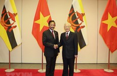 Máximo dirigente vietnamita ofrece banquete de bienvenida al sultán de Brunei 
