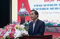 Fomentan relaciones de cooperación entre provincia vietnamita de Nghe An y Japón