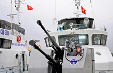 Guardia Costera de Vietnam realiza inspección pesquera conjunta en Golfo de Tonkín con China