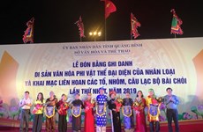 Celebran reconocimiento mundial a acervo musical vietnamita como Patrimonio de la Humanidad