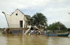 Ensayan alumnos vietnamitas acciones para prevenir desastres naturales y combatir el cambio climático  