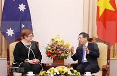 Vicepremier vietnamita recibe a canciller de Australia  