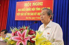 Dialoga viceprimer ministro de Vietnam con electores en la provincia de Long An