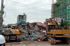 Tres muertos y 10 heridos por derrumbe de edificio en Camboya 