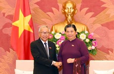 Visitan Vietnam altos funcionarios de Liga Nacional para la Democracia de Myanmar 