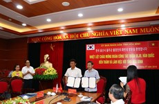 Firman acuerdo de cooperación localidades de Vietnam y Corea del Sur