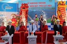 Inauguran primera planta fotovoltaica en provincia central vietnamita de Binh Dinh