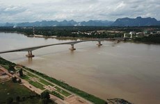 El río Mekong en provincia tailandesa está en un nivel más bajo en casi 100 años