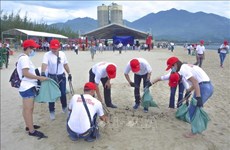 Participan más de 800 voluntarios vietnamitas en programa medioambiental 
