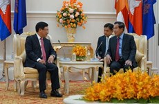 Recibe primer ministro camboyano al vicepremier vietnamita
