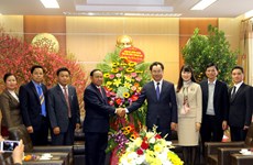 Felicita delegación laosiana a provincia vietnamita en ocasión del Tet