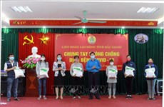 Apoyan a pobladores afectados por la epidemia de COVID-19 en provincia vietnamita de Bac Giang