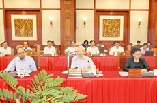 Máximo dirigente de Vietnam destaca preparativos por XVII Asamblea del Comité partidista en Hanoi