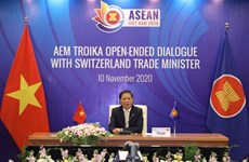 ASEAN y Suiza se comprometen a mejorar lazos económicos