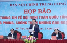 Celebrarán en Hanoi Conferencia nacional de balance de la lucha anticorrupción