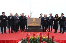 Inauguran intercambiador en la intersección de la circunvalación 3 y autopista Hanoi-Hai Phong 
