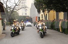 Policía de Hanoi despliega medidas para garantizar seguridad del XIII Congreso Nacional del Partido