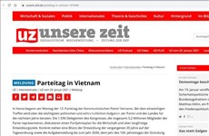 Congreso partidista decidirá principales tareas políticas y económicas de Vietnam, según periódico alemán 