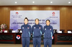 Participarán por primera vez tres árbitras vietnamitas en torneo de fútbol profesional