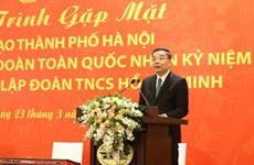 Autoridades de Hanoi aprecian aportes de jóvenes al desarrollo de la capital
