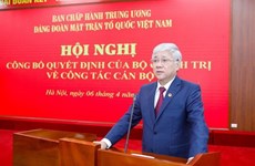 Designan nuevo secretario de Comité de Asuntos partidistas del Frente de la Patria vietnamita 