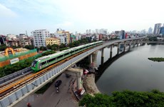 Prevén puesta en marcha de línea ferroviaria Cat Linh - Ha Dong en Vietnam para mayo venidero