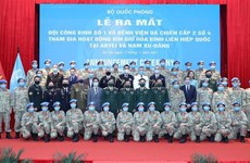 Estrenan primer grupo de ingeniería militar y cuarto hospital de nivel dos de Vietnam