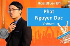 Estudiante vietnamita gana medalla de plata en concurso de Microsoft Office 2021