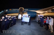 Vietnam Airlines transporta 1,5 millones de dosis de vacunas de Japón a Vietnam