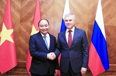 Presidente de Vietnam se reúne con el titular de Duma Estatal de Rusia Vyacheslav Volodin