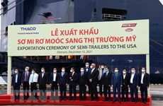 Empresa vietnamita THACO exporta el primer lote de 870 semirremolques a Estados Unidos