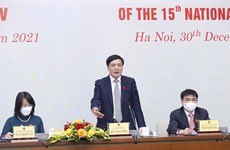Efectuarán en enero de 2022 primera sesión extraordinaria del Parlamento vietnamita