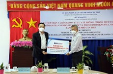 Localidades de Corea del Sur y Japón apoyan la lucha antipandémica en Vietnam