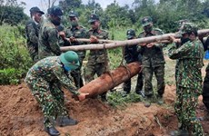 Detectan bomba de 250 kilogramos remanente de la guerra en provincia vietnamita
