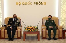 Recibe viceministro de Defensa de Vietnam al nuevo agregado militar de Sudáfrica