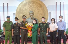 Delegación del Ejército Real de Camboya felicita a provincia vietnamita en ocasión del Tet