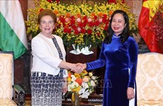 Vicepresidenta de Vietnam recibe a primera vicetitular de Asamblea Nacional de Hungría