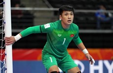 Jugador vietnamita entre los 10 mejores porteros del mundo de futbol sala