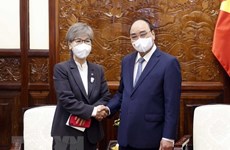 Presidente vietnamita aspira a fortalecer cooperación con compañía japonesa en campo de la salud